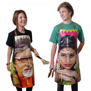 Bollywood aprons made by Baladarshan workers from the slums