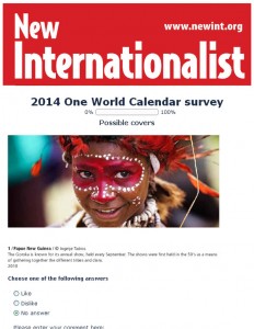 Help us choose photos for the 2014 One World Calendar