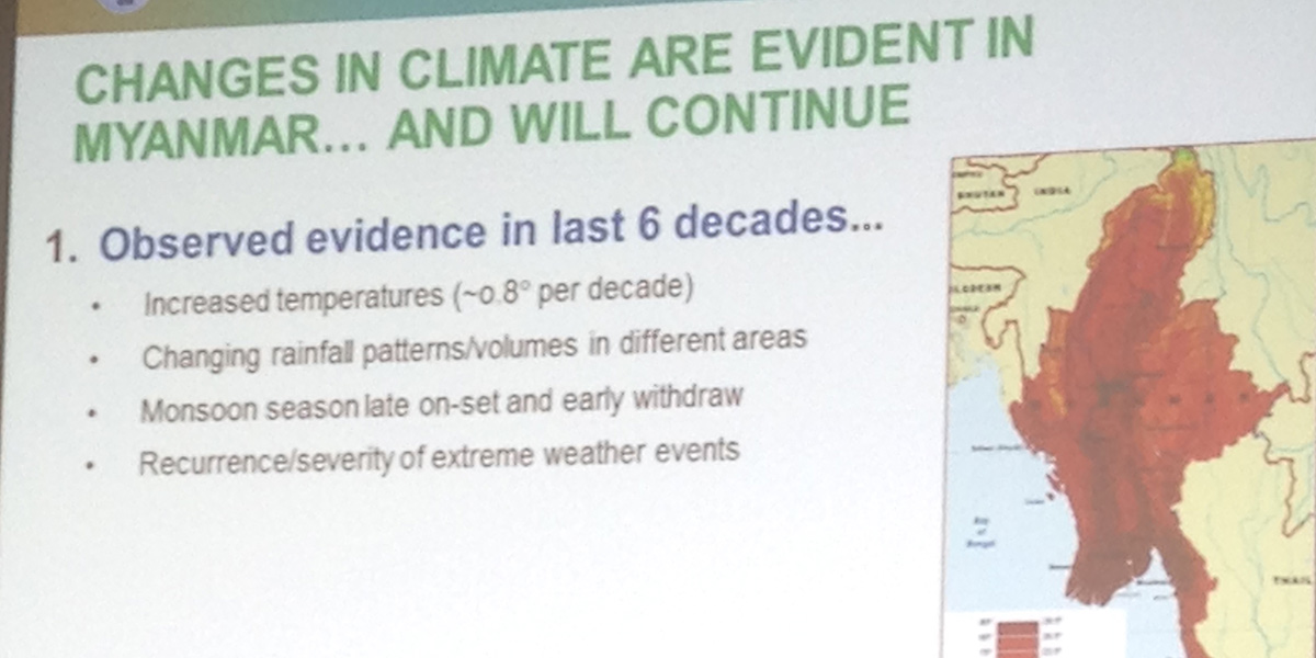 Evidence from Myanmar at COP21