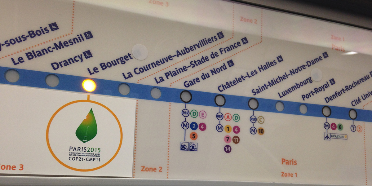 #COP21 - on the Paris Metro