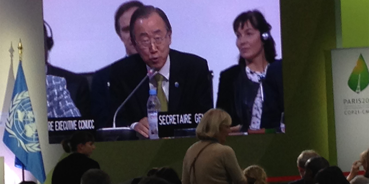 Ban Ki Moon at COP21