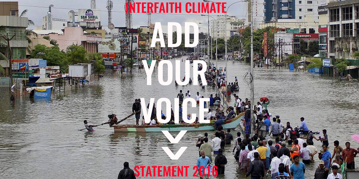 Interfaith Climate Change Statement